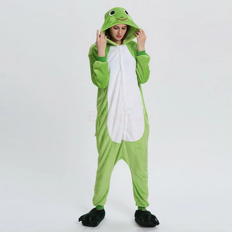 Etaya Frog Kigurumi Animal Onesie Pajama Costumes For Adult - Image 6