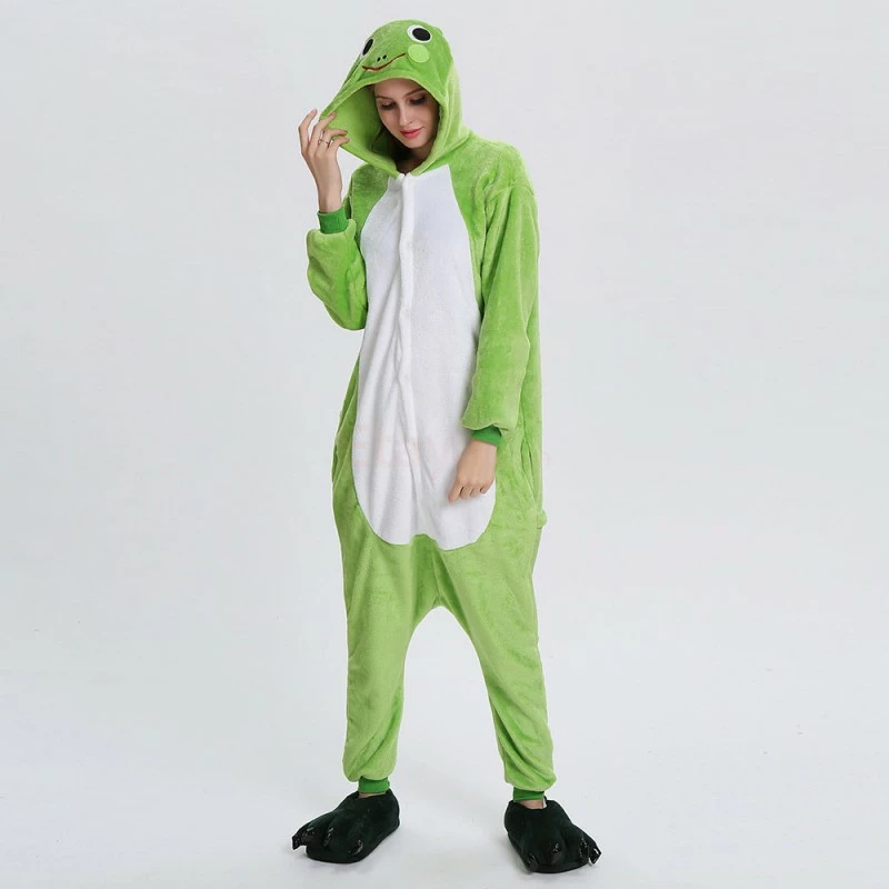 Etaya Frog Kigurumi Animal Onesie Pajama Costumes For Adult - Image 7