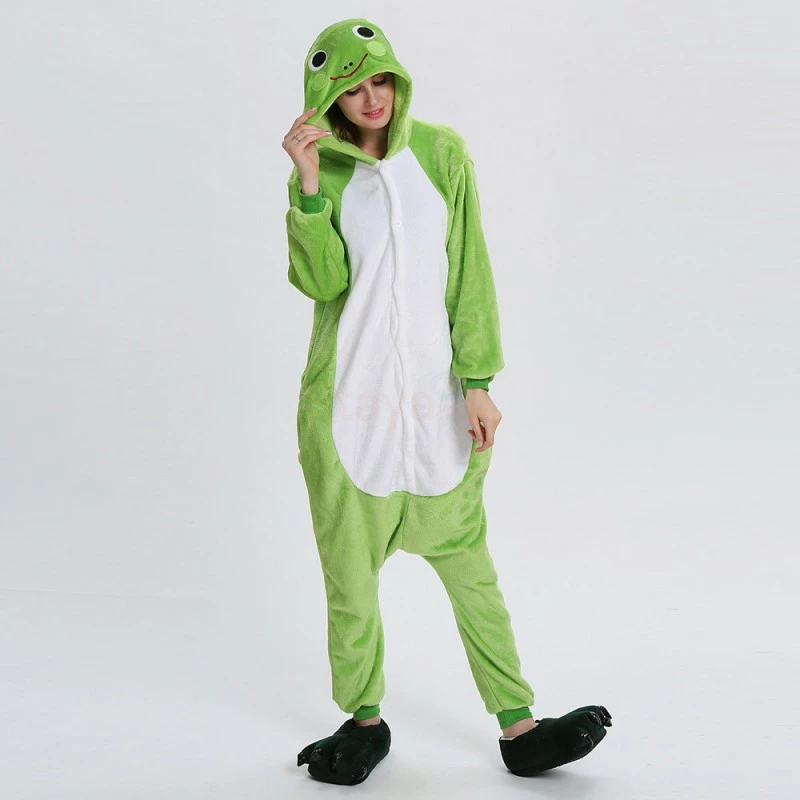 Etaya Frog Kigurumi Animal Onesie Pajama Costumes For Adult - Image 11