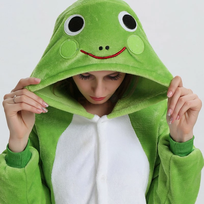 Etaya Frog Kigurumi Animal Onesie Pajama Costumes For Adult - Image 12