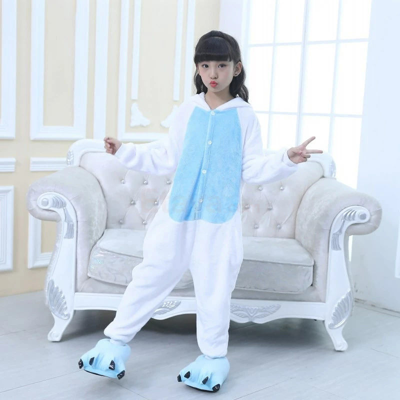 Etaya Kids Unicorn Blue Kigurumi Onesies Animal Costume Pajamas - Image 11