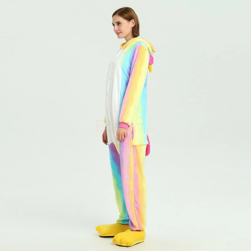 Etaya Colorful Unicorn Kigurumi Onesies Pajamas Animal Onesies For Adult - Image 3
