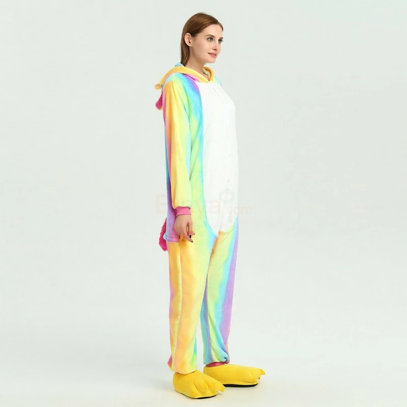 Etaya Colorful Unicorn Kigurumi Onesies Pajamas Animal Onesies For Adult - Image 4