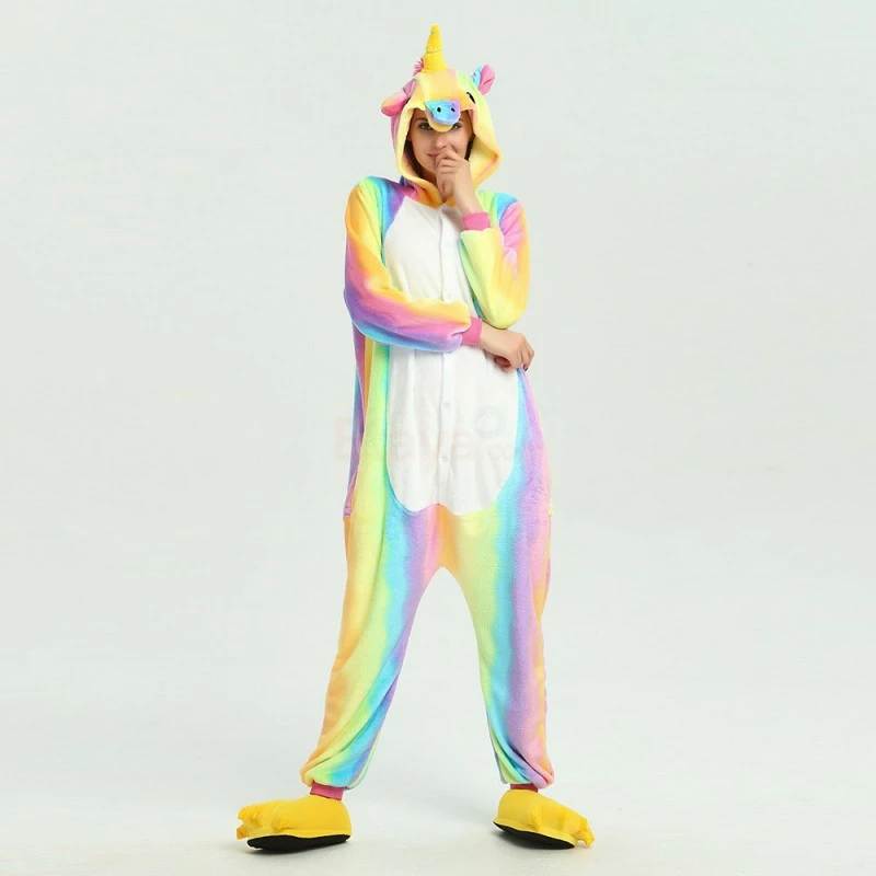 Etaya Colorful Unicorn Kigurumi Onesies Pajamas Animal Onesies For Adult - Image 10