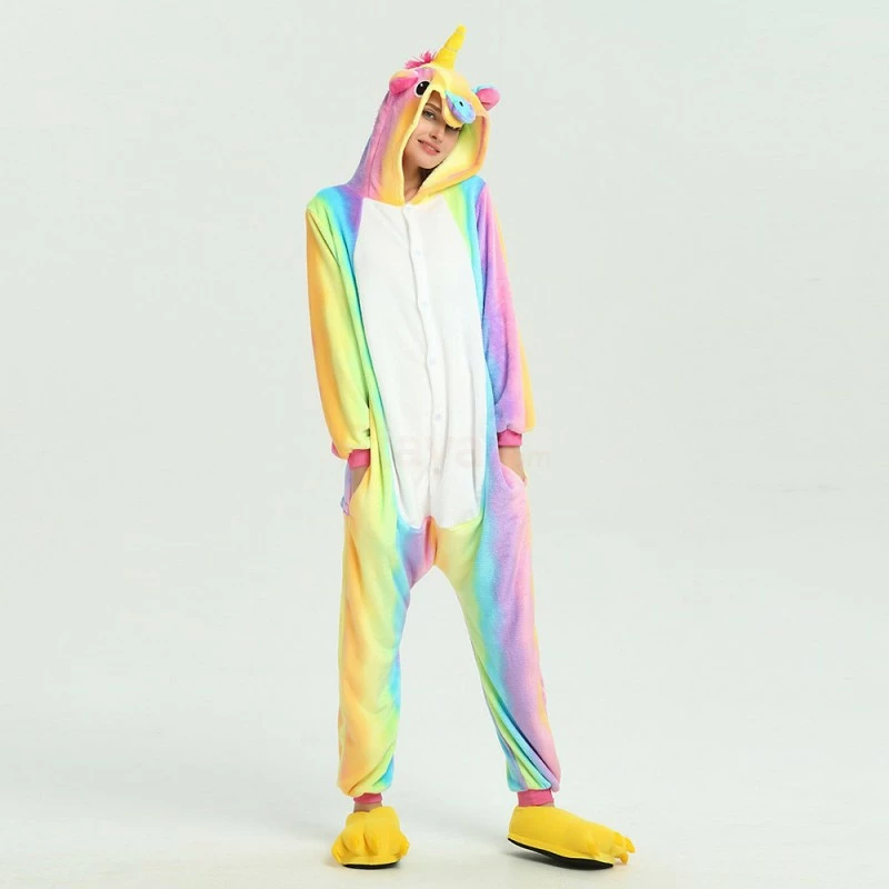 Etaya Colorful Unicorn Kigurumi Onesies Pajamas Animal Onesies For Adult - Image 11