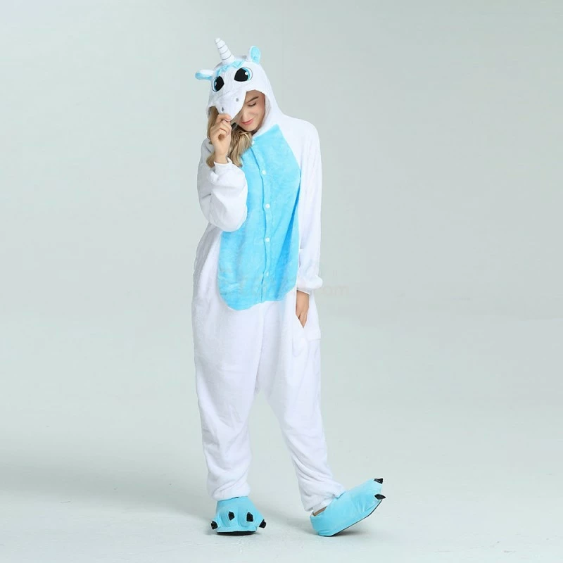 Etaya Blue Unicorn Kigurumi Onesies Pajamas Animal Onesies For Adult - Image 6