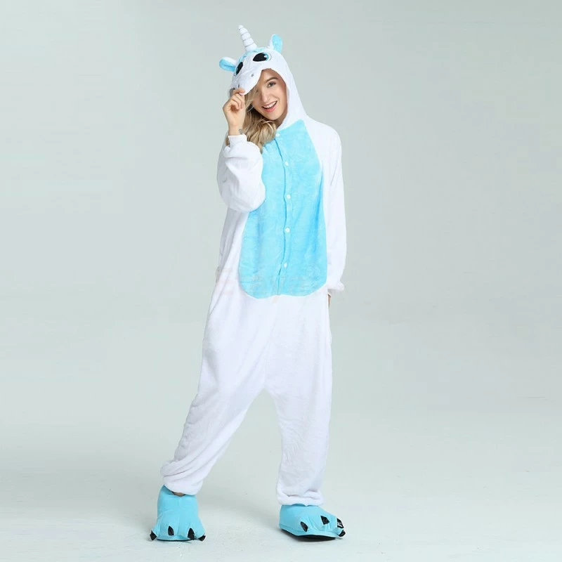 Etaya Blue Unicorn Kigurumi Onesies Pajamas Animal Onesies For Adult - Image 7