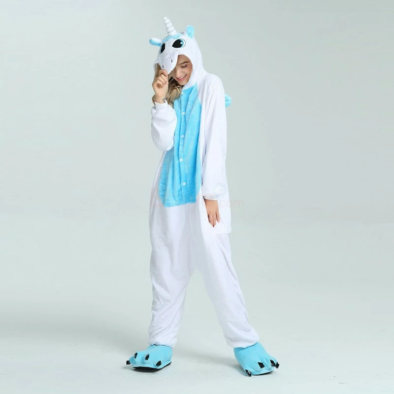 Etaya Blue Unicorn Kigurumi Onesies Pajamas Animal Onesies For Adult - Image 8