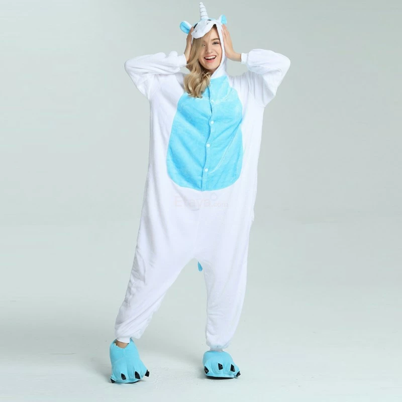 Etaya Blue Unicorn Kigurumi Onesies Pajamas Animal Onesies For Adult - Image 9
