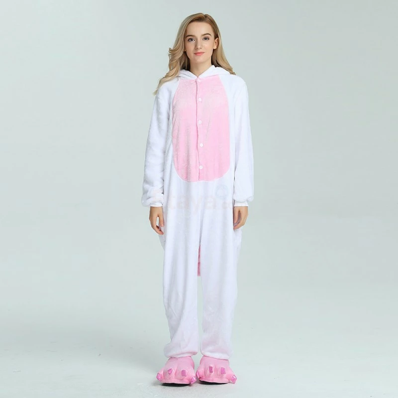 Etaya Pink Unicorn Kigurumi Animal Onesie Pajama Costumes For Adult - Image 3