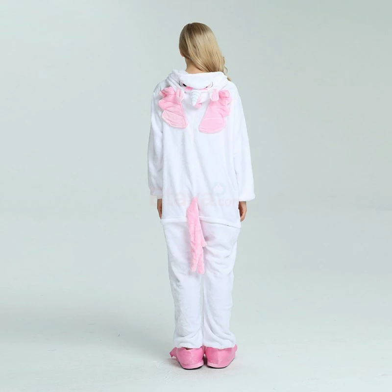 Etaya Pink Unicorn Kigurumi Animal Onesie Pajama Costumes For Adult - Image 5