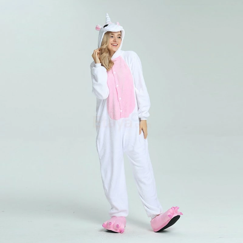 Etaya Pink Unicorn Kigurumi Animal Onesie Pajama Costumes For Adult - Image 8