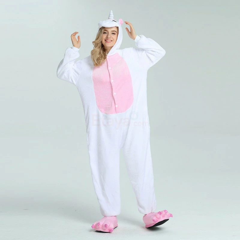 Etaya Pink Unicorn Kigurumi Animal Onesie Pajama Costumes For Adult - Image 9