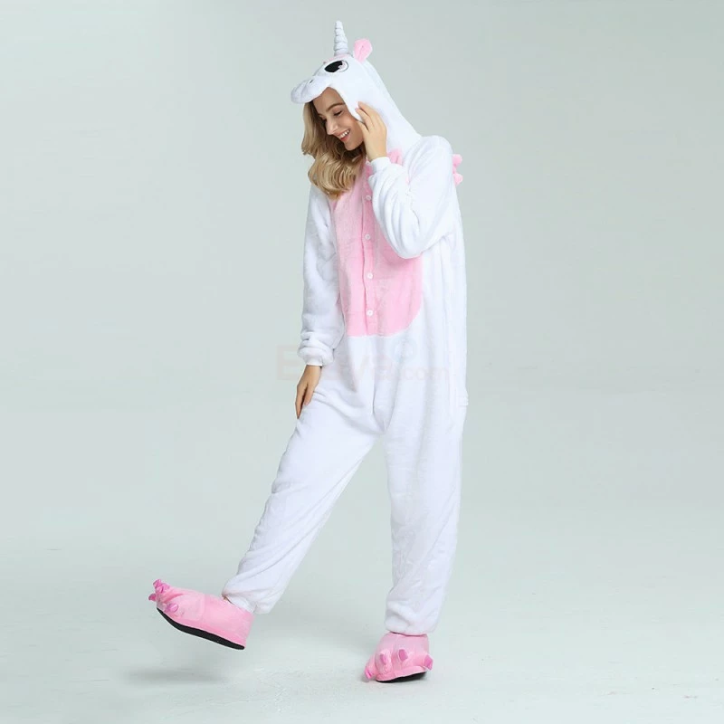 Etaya Pink Unicorn Kigurumi Animal Onesie Pajama Costumes For Adult - Image 12