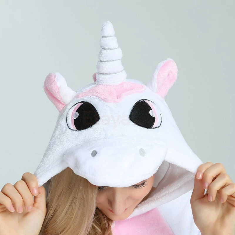 Etaya Pink Unicorn Kigurumi Animal Onesie Pajama Costumes For Adult - Image 14