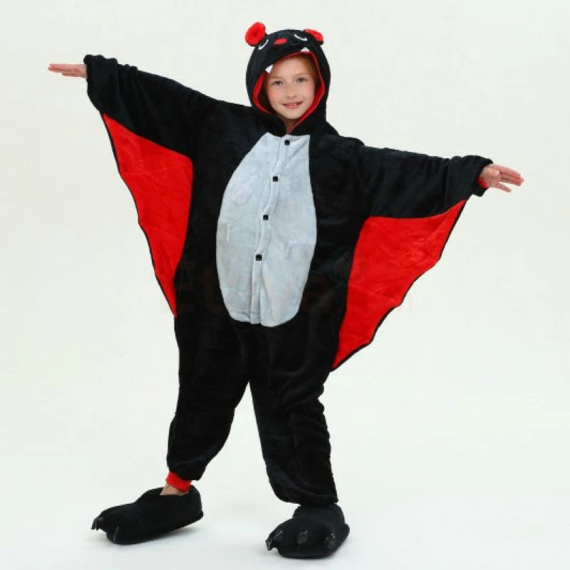 Etaya Kids Bat Kigurumi Onesies Pajamas Animal Costumes - Image 4