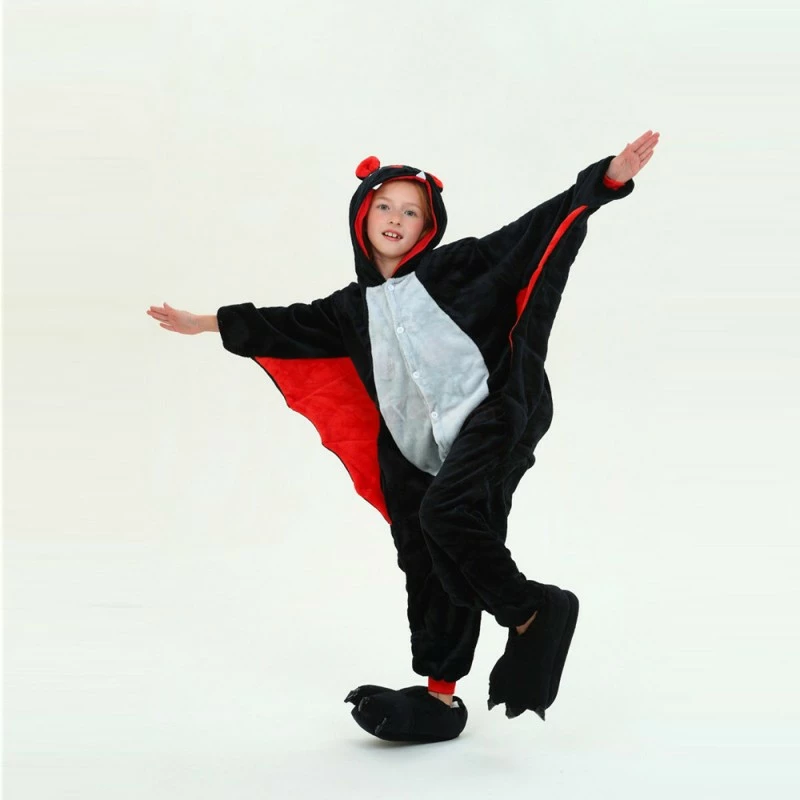 Etaya Kids Bat Kigurumi Onesies Pajamas Animal Costumes - Image 5