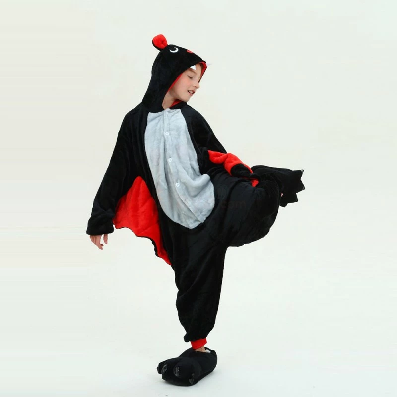 Etaya Kids Bat Kigurumi Onesies Pajamas Animal Costumes - Image 6