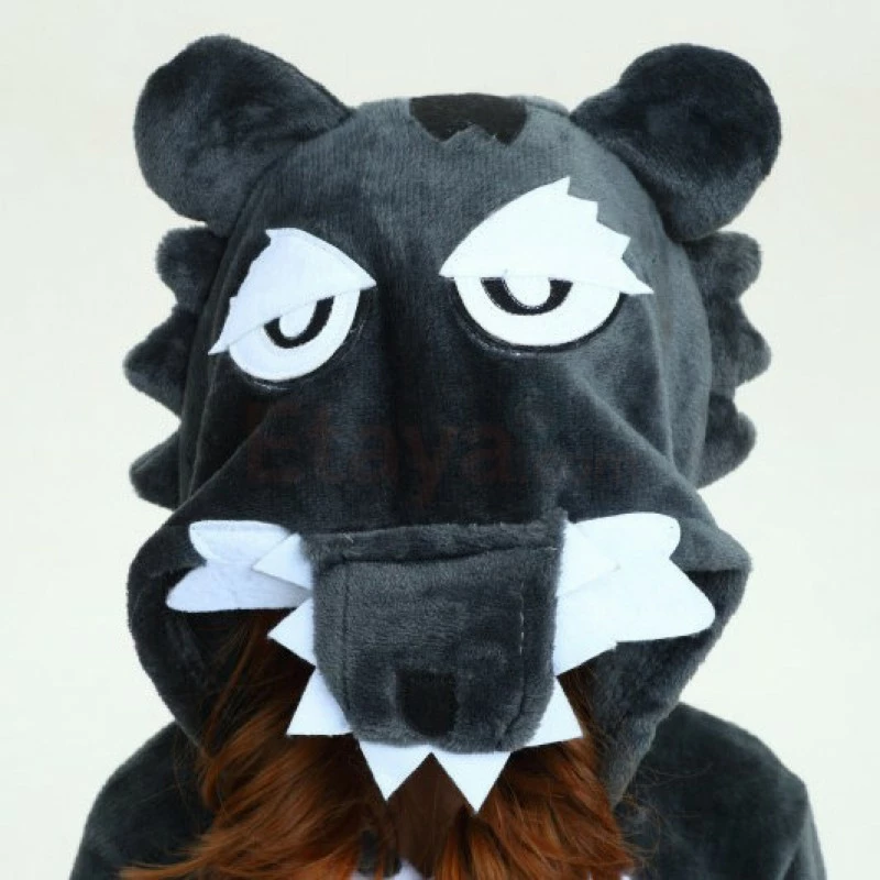 Etaya Kids Timber Wolf Onesie Pajamas Animal Kigurumi Costumes Kids Onesie - Image 11
