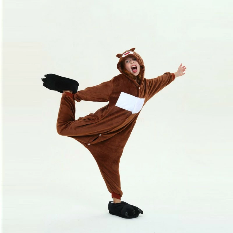 Etaya Kids Boonie Bears Kigurumi Animal Onesies Pajamas - Image 6