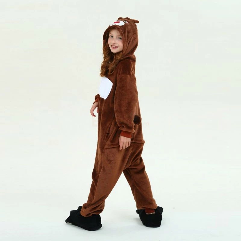 Etaya Kids Boonie Bears Kigurumi Animal Onesies Pajamas - Image 9