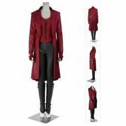 Etaya Wanda Maximoff Halloween Costume Captain America Civil War Scarlet Witch Cosplay Suits