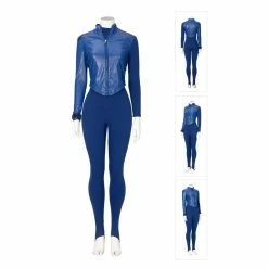 Etaya Cyberfist Cosplay Halloween Blue Suit