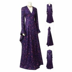 Etaya Melisandre Red Robe Costume Game Of Thrones Cosplay Suits