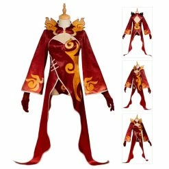 Etaya Fire Yakshas Halloween Suit Genshin Impact Cosplay Costumes