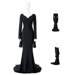 Etaya The Addams Family Cosplay Costumes Morticia Addams Black Suit