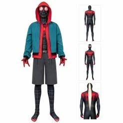 Etaya Spider-Man Into The Spider-Verse Miles Morales Cosplay Jumpsuits