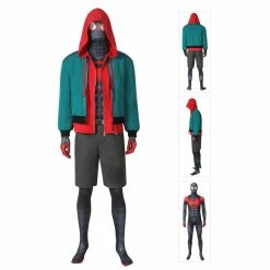 Etaya Miles Morales Cosplay Suit Spider-Man Into The Spider-Verse Cosplay Jumpsuits