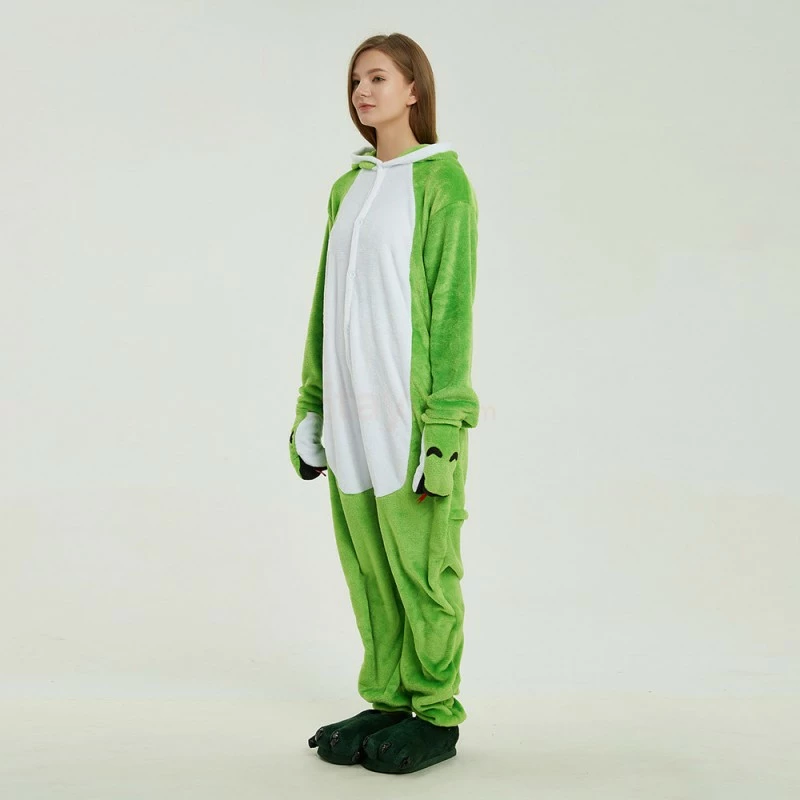 Etaya Green Snake Kigurumi Animal Onesie Pajama Costumes For Adult - Image 3