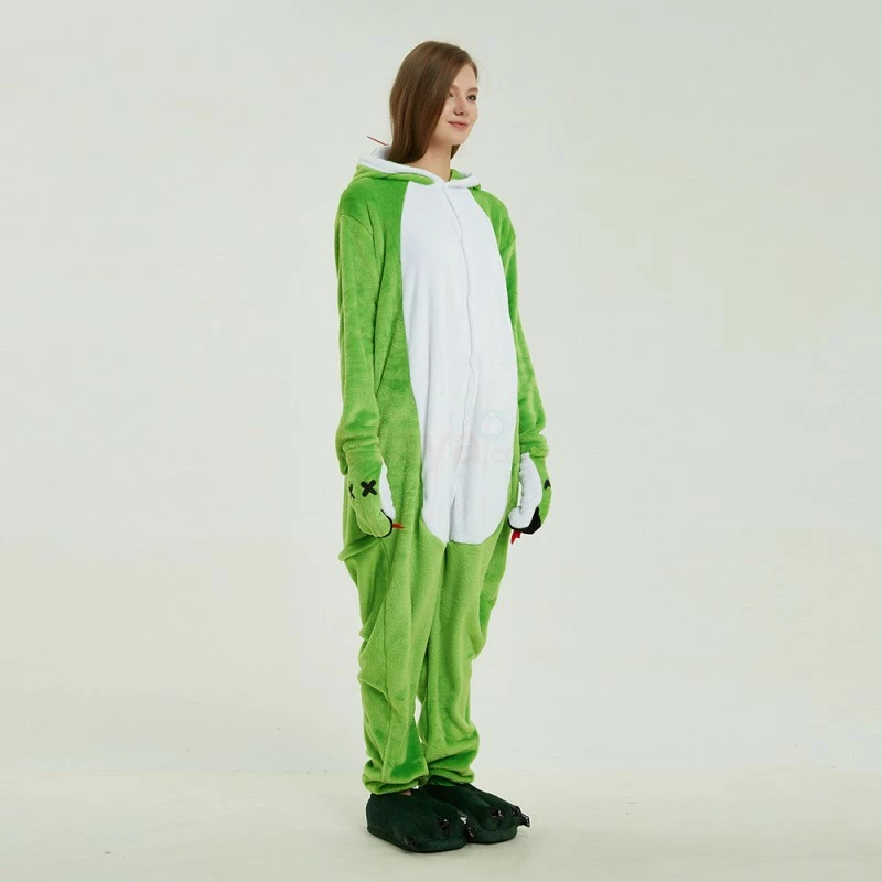 Etaya Green Snake Kigurumi Animal Onesie Pajama Costumes For Adult - Image 4