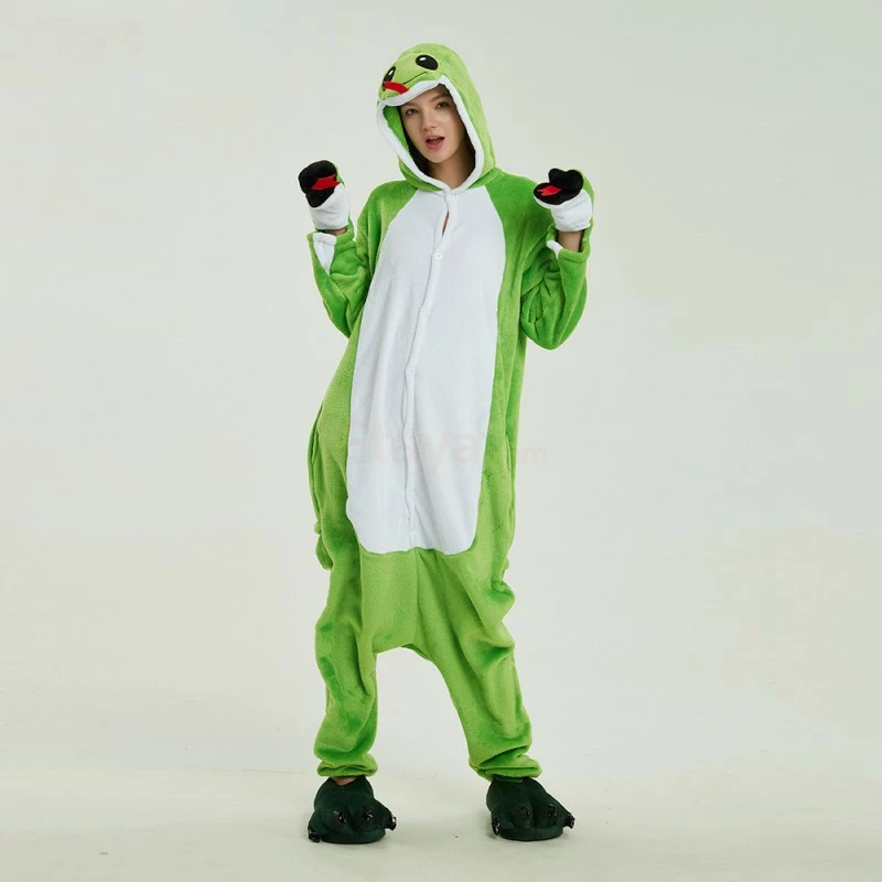 Etaya Green Snake Kigurumi Animal Onesie Pajama Costumes For Adult - Image 7