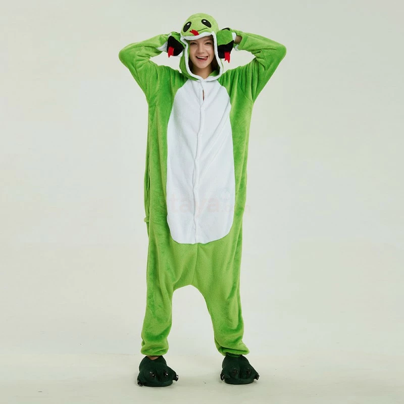 Etaya Green Snake Kigurumi Animal Onesie Pajama Costumes For Adult - Image 8