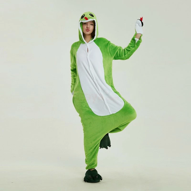 Etaya Green Snake Kigurumi Animal Onesie Pajama Costumes For Adult - Image 12