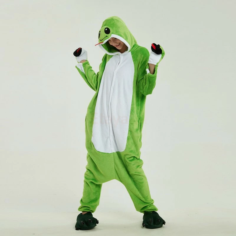 Etaya Green Snake Kigurumi Animal Onesie Pajama Costumes For Adult - Image 14