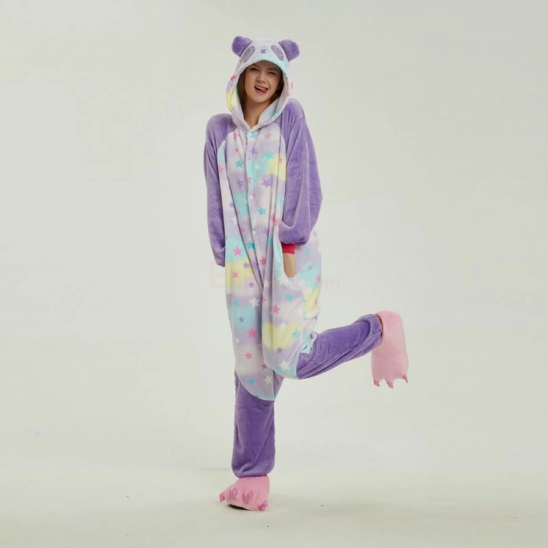 Etaya Star Kung Fu Panda Kigurumi Animal Onesie Pajama Costumes For Adult - Image 13