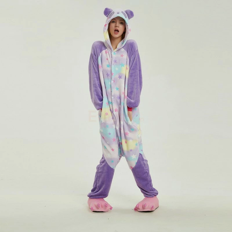 Etaya Star Kung Fu Panda Kigurumi Animal Onesie Pajama Costumes For Adult - Image 14