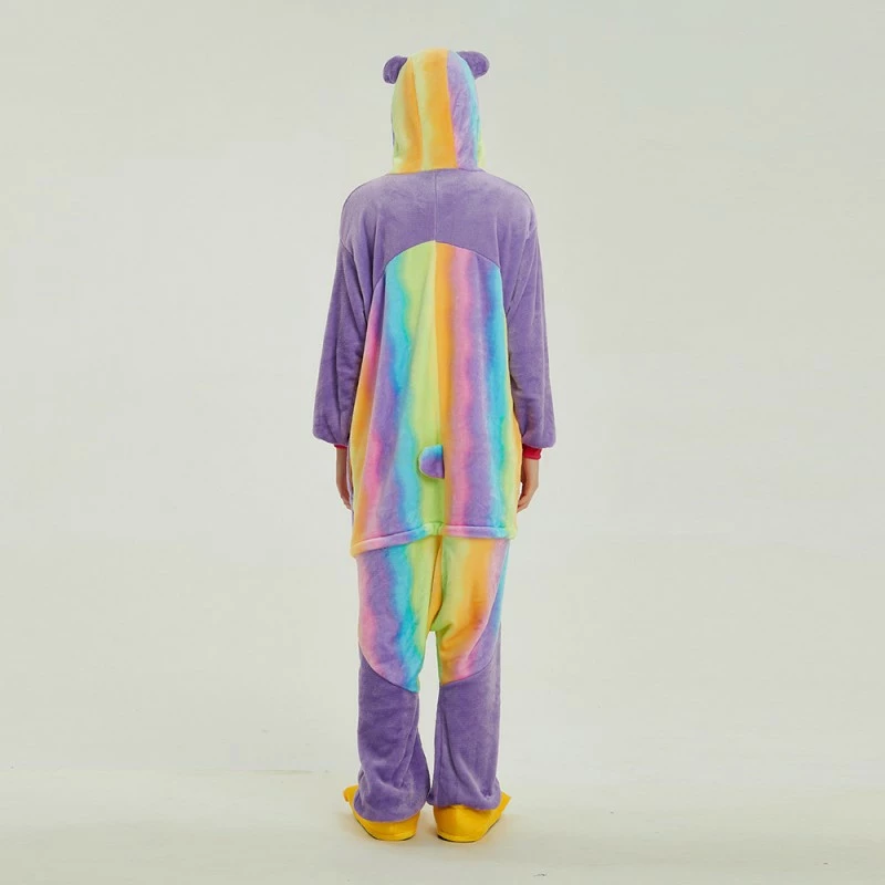 Etaya Colorful Kung Fu Panda Kigurumi Animal Onesie Pajama Costumes For Adult - Image 5