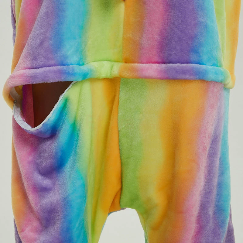 Etaya Colorful Kung Fu Panda Kigurumi Animal Onesie Pajama Costumes For Adult - Image 17