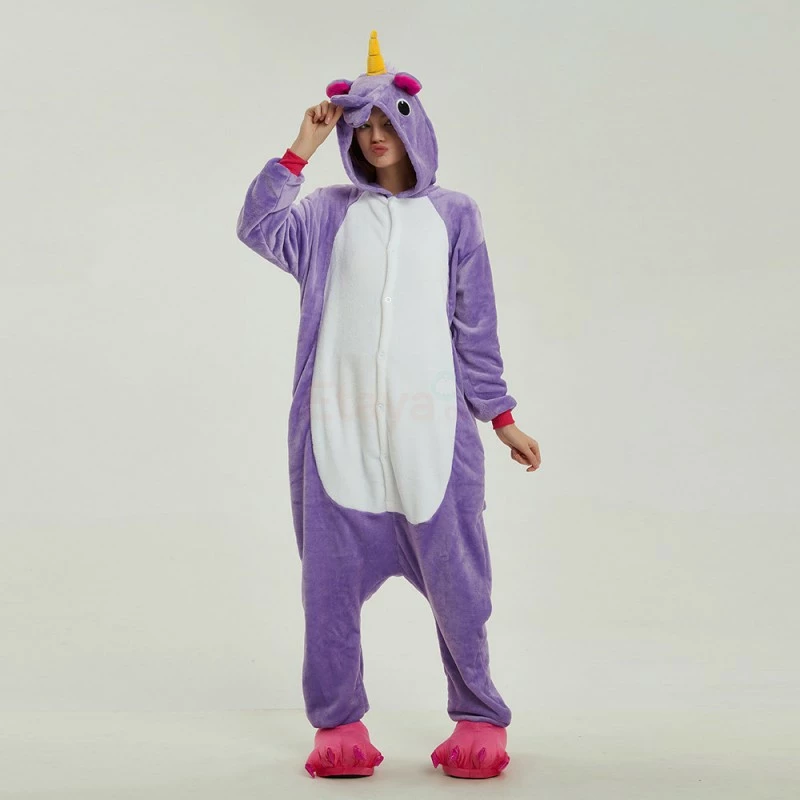 Etaya Light Purple Unicorn Kigurumi Onesies Pajamas Animal Onesies For Adult - Image 10