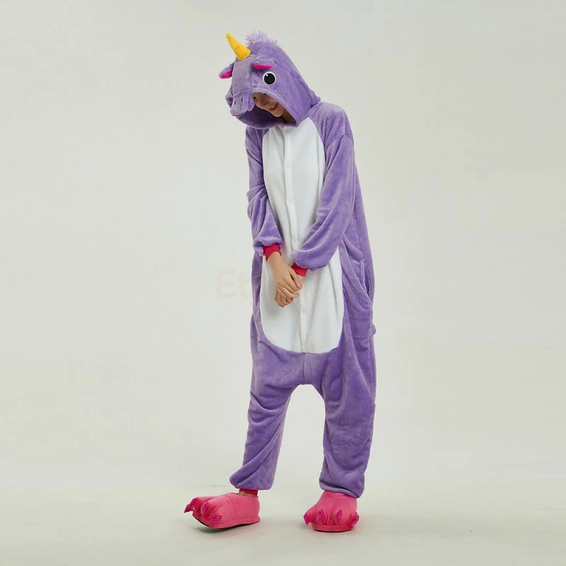 Etaya Light Purple Unicorn Kigurumi Onesies Pajamas Animal Onesies For Adult - Image 13