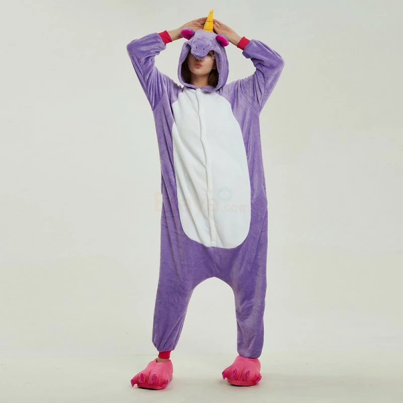 Etaya Light Purple Unicorn Kigurumi Onesies Pajamas Animal Onesies For Adult - Image 14