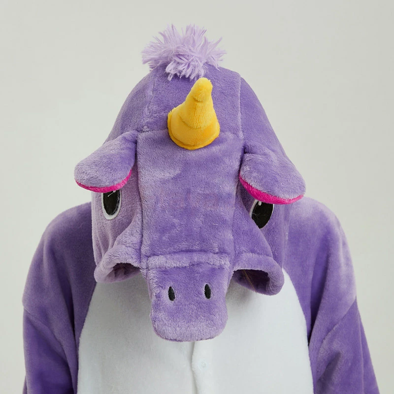 Etaya Light Purple Unicorn Kigurumi Onesies Pajamas Animal Onesies For Adult - Image 16